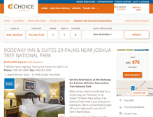 Tablet Screenshot of hotel29palms.com